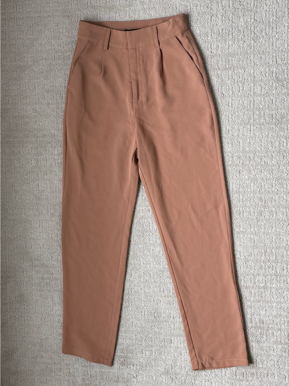 Tailored Tapered Pants in Dusty Rose